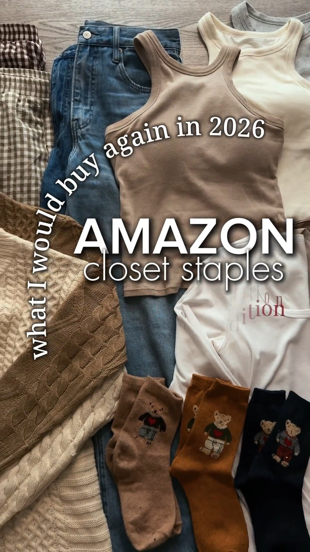 Amazon Closet Staples - you will love updating your wardrobe with these new arrivals - jeans, sweaters, socks, leggings, ribbed tanks and long sleeve tops!  You will wear these pieces over and over!  

#wardrobeessentials #closetstaples #effortlessstyle #cleangirlaesthetic