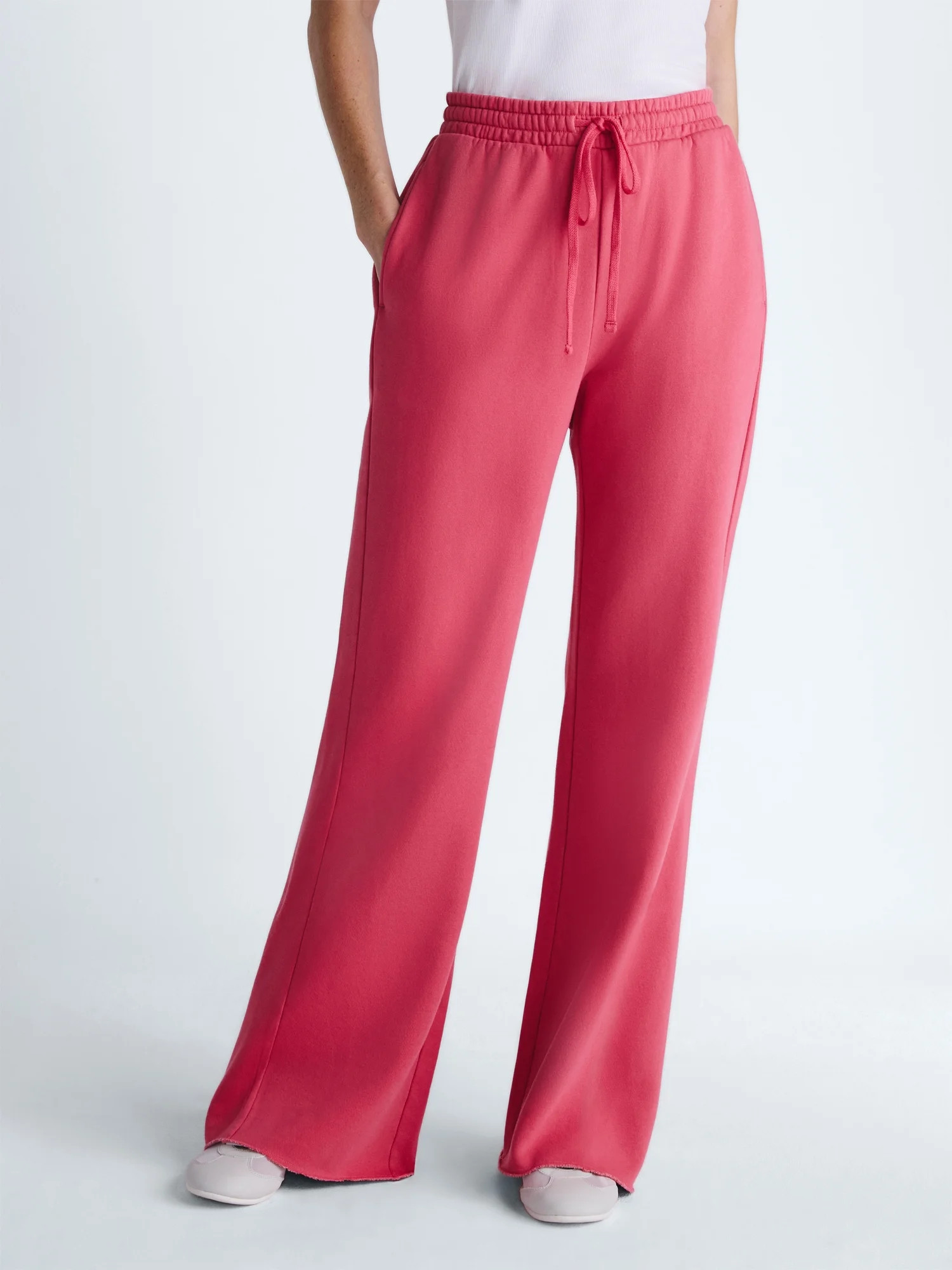 Scoop Women’s and Women's Plus Mineral Washed Fleece Flare Leg Sweatpants, Sizes XS-4X | Walmart (US)