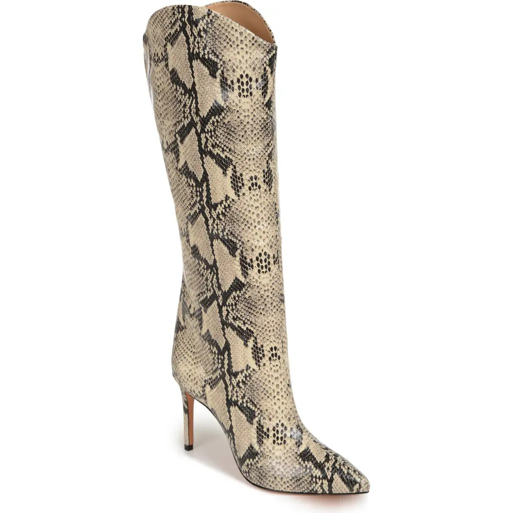 Schutz Maryana Pointed Toe Boot in Natural Leather at Nordstrom, Size 9.5 | Nordstrom