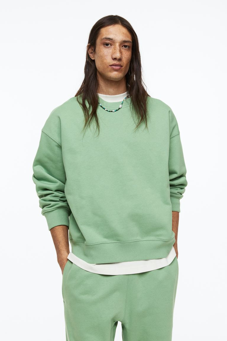Oversized Fit Cotton Sweatshirt | H&M (US + CA)