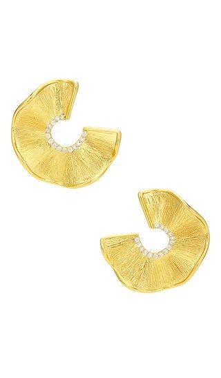 Festive Waves Earrings in Gold | Revolve Clothing (Global)