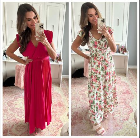 Great dresses for spring and summer - Use code CANDACE10 to save 10% off the floral dress. Everything is true to size. Wearing a small in each dress. 

#LTKunder100 #LTKunder50