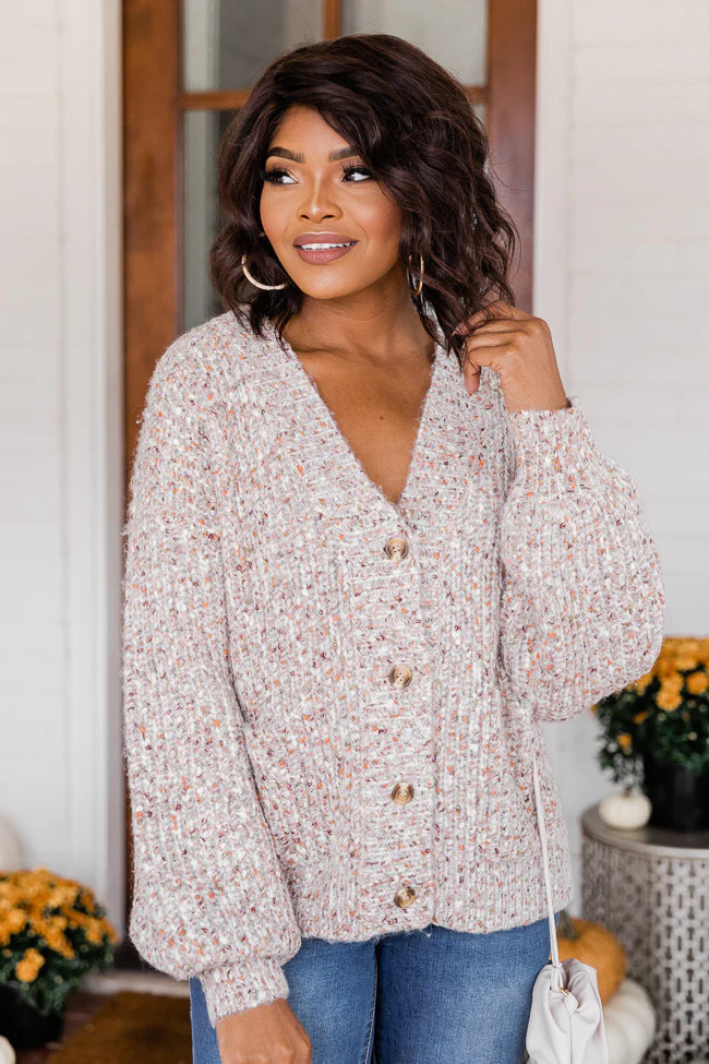 Darling Surprise Multi Cable Knit Cardigan | The Pink Lily Boutique