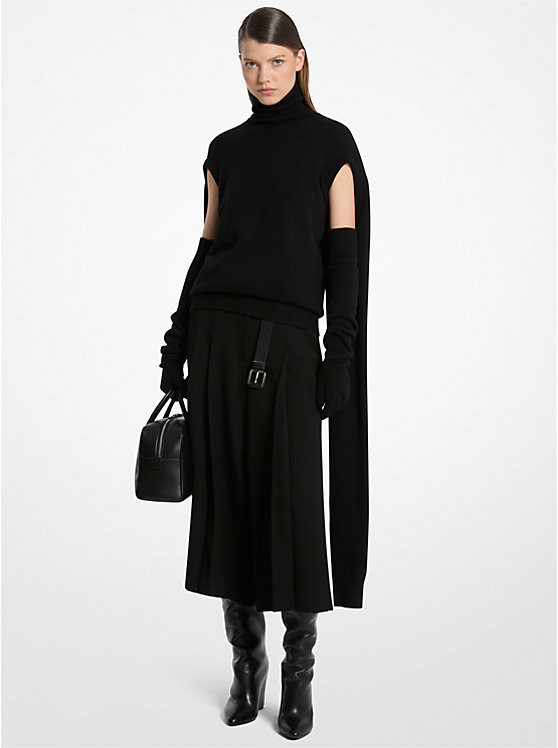 Cashmere Cape Turtleneck Sweater | Michael Kors US