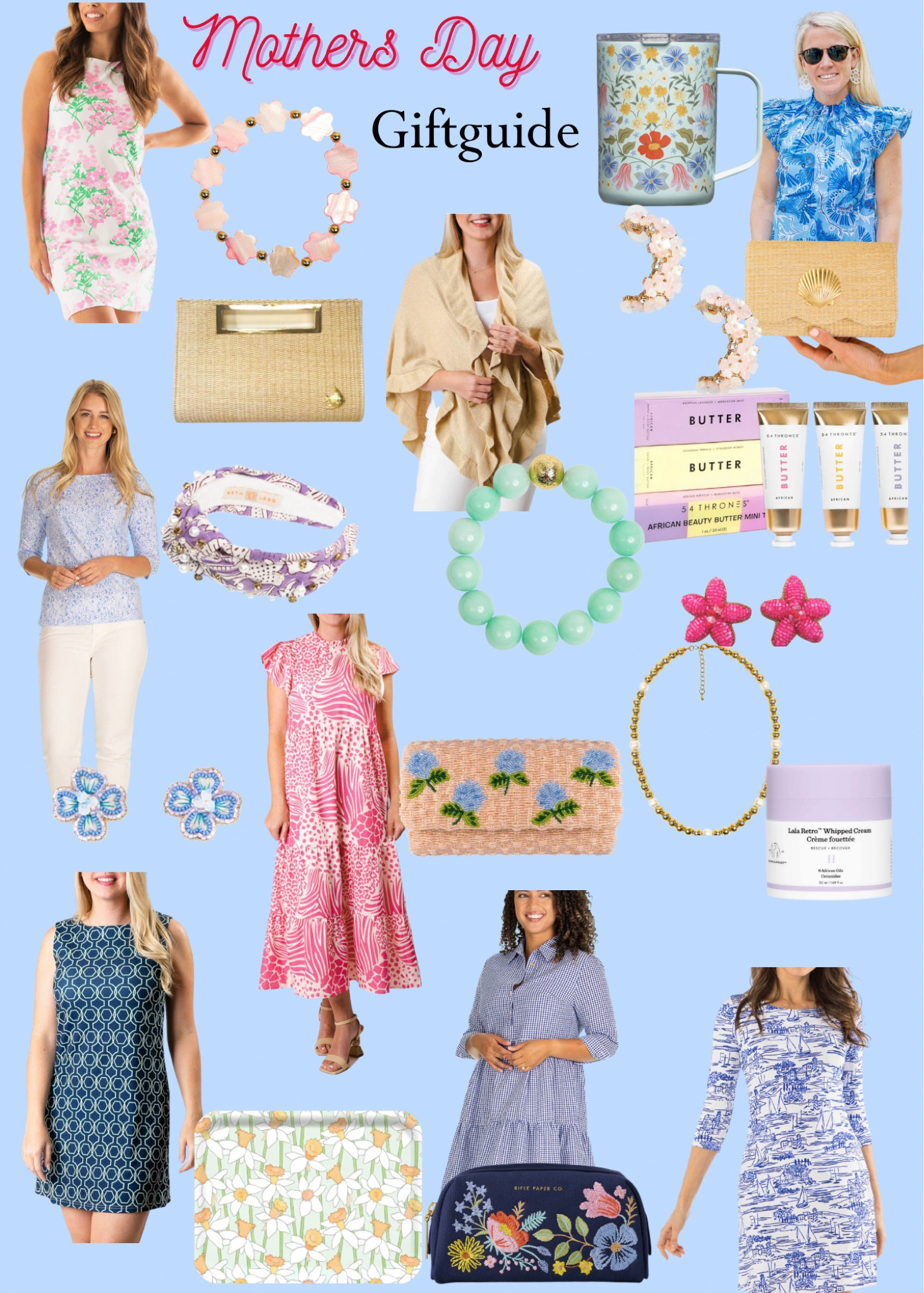 I have picked the perfect presents for Mom to show her how much she means to you. Pretty earrings, bracelets, necklaces, floral travel mugs, clutches, floral dresses, and more.                                     #florals #floraldresses #goldjewelry #bracelets #earrings #mothersday #mothersdaygiftguide 

#LTKFind #LTKGiftGuide