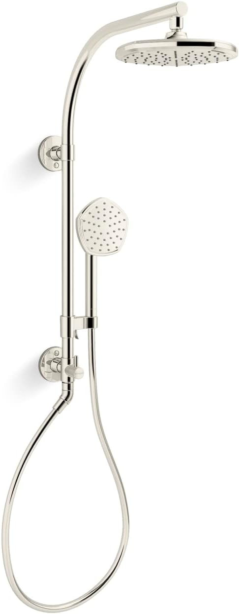 KOHLER 27118-G-SN Hydrorail-R Occasion Arch Shower Column Kit With Rainhead And Handshower 1.75 G... | Amazon (US)