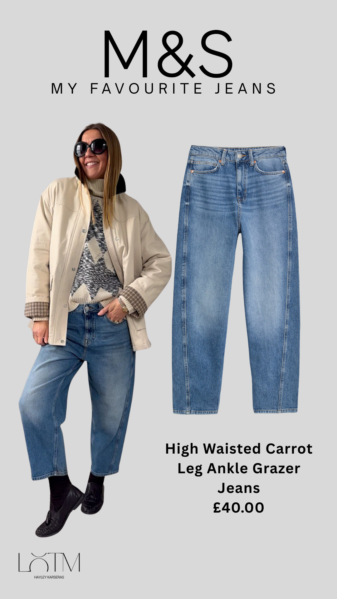 Who's heard of the carrot leg jeans? I would describe them as a slimmer and more subtle version of a barrel leg jean. 
These are from M&S, and I have linked all the colours available.  

 #LTKuk #LTKjeans #LTKstyletip