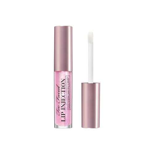 Too Faced Lip Injection Maximum Plump Extra Strength Lip Plumper Gloss | Hydrating, Volumizing, + Plumping, Travel Size, 0.10 Fl Oz, Original | Amazon (US)