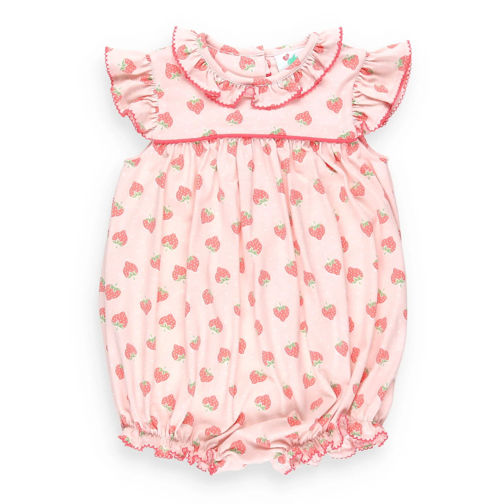 Girls Strawberry Pickin’ Bubble - Shrimp and Grits Kids - Shrimp and Grits Kids | Shrimp and Grits Kids