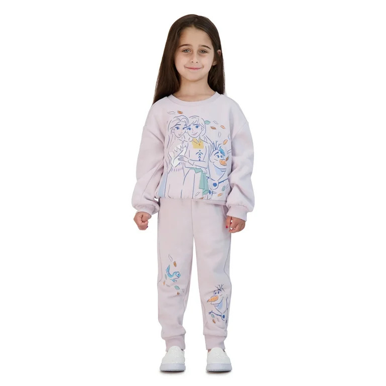 Frozen Toddler Girls Jogger Set, Sizes 18 Months-5T | Walmart (US)
