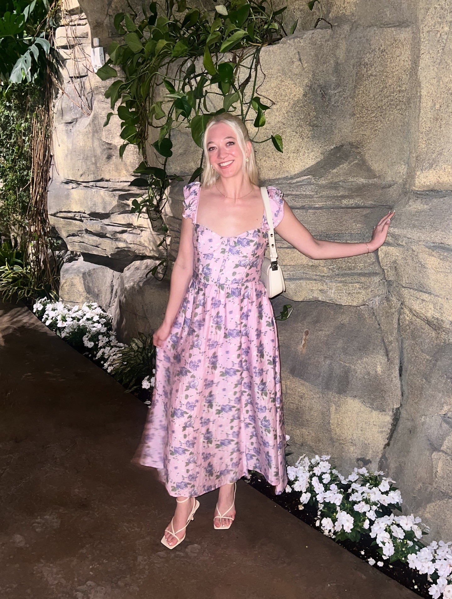 Loved wearing this floral dress for date night! 💞

Sundress
Floral
Midi dress
Astr
Ruffle dress
Ruffle sleeve 
Pink dress
Purple dress
White purse
Strappy heels
Spring dress
Summer dress

#LTKSeasonal #LTKFindsUnder100 #LTKTravel