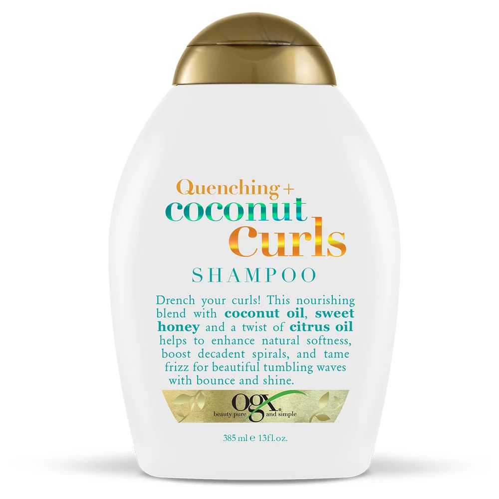 OGX Quenching + Coconut Curls Curl-Defining Shampoo, Hydrating & Nourishing Curly Hair Shampoo wi... | Walmart (US)