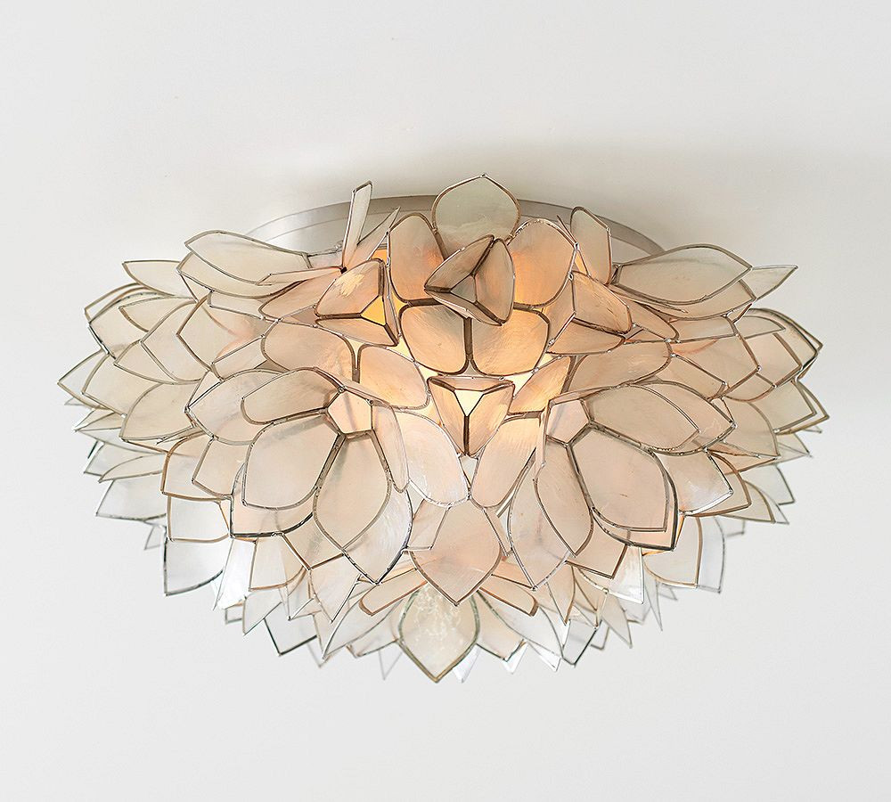 Capiz Flush Mount (15"-23") | Pottery Barn (US)