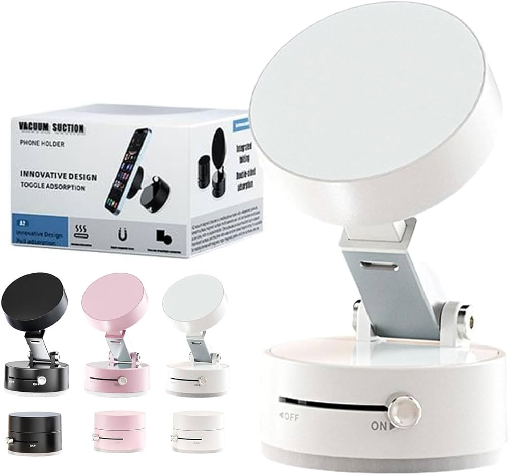 Fleximag Phone Stand, Foldable Portable Vacuum Magnetic Phone Holder, 360 Degree Rotation Dashboa... | Amazon (US)