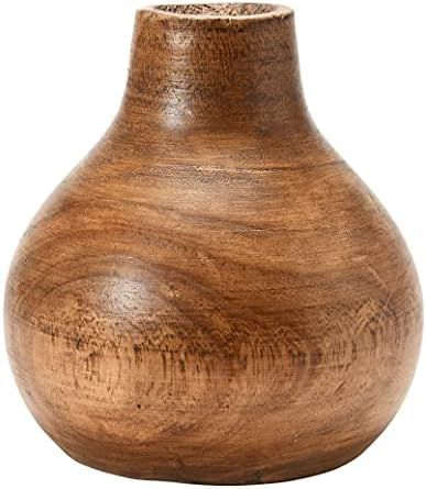 Paulownia Wood Vase, Brown | Amazon (US)