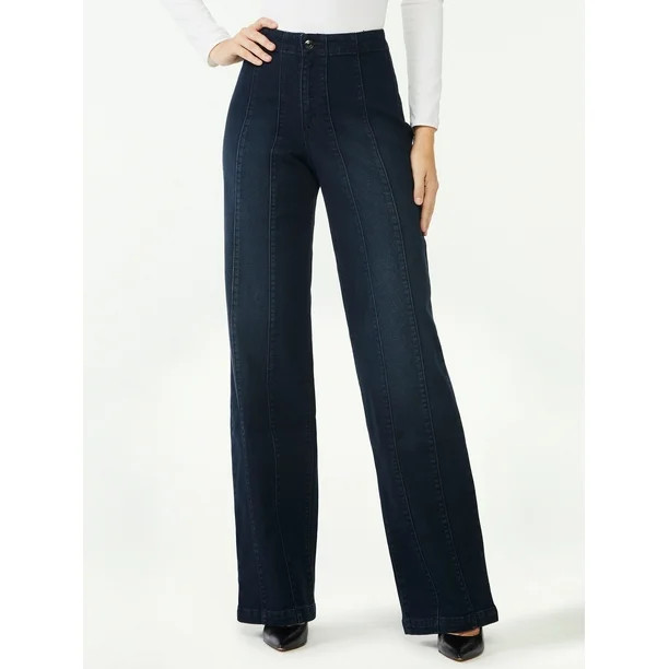 Sofia Jeans Women's Diana Seamed Palazzo Jeans - Walmart.com | Walmart (US)