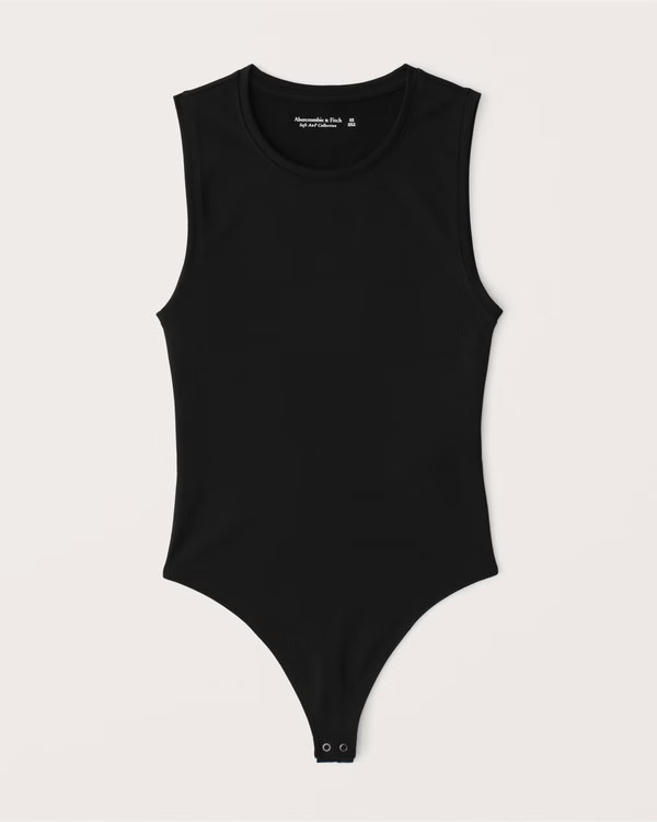 Seamless Crewneck Tank Bodysuit | Abercrombie & Fitch (US)
