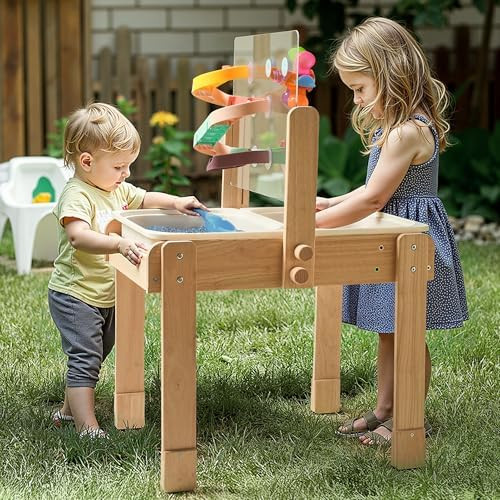 bopoobo Sand and Water Table for Toddlers, 4 in 1 Kids Wooden Sensory Activity Table with 2 Stora... | Amazon (US)