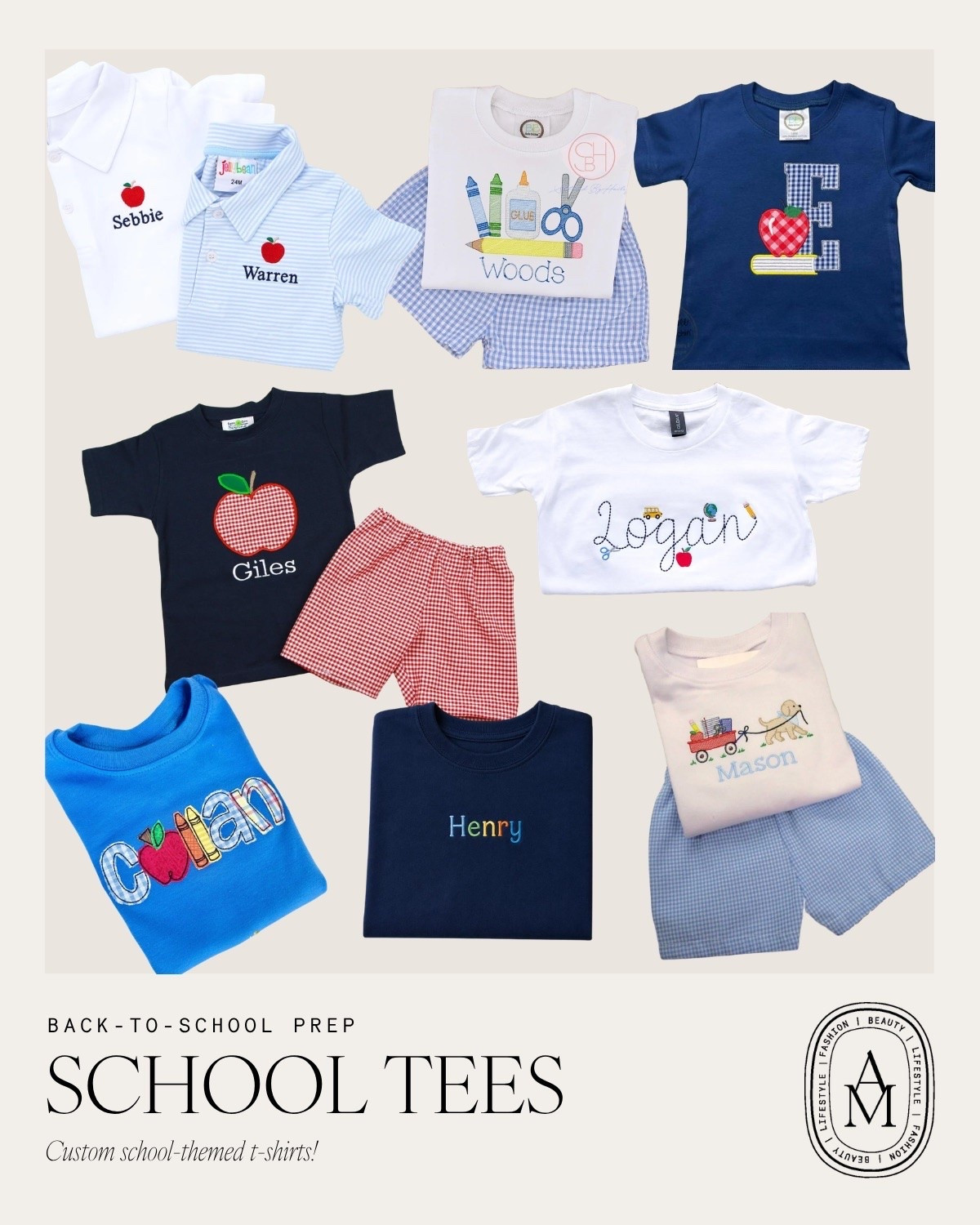 Custom back-to-school tees are such a fun way to make the first day feel extra special!! 🍎✏️🎒 

Love these for first day photos, school spirit days, and kicking off a new school year!

custom back to school shirts, personalized kids shirts, first day of school outfit, back to school outfit, kids back to school clothes, custom kids tees, personalized school shirt, back to school 2026, first day of school 2026, kids school outfits

#LTKmomlife #LTKSeasonal #LTKKids