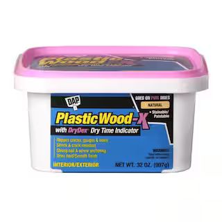 DAP Plastic Wood-X with DryDex 1 Quart Natural Paintable All-Purpose Wood Filler 00543 - The Home... | The Home Depot