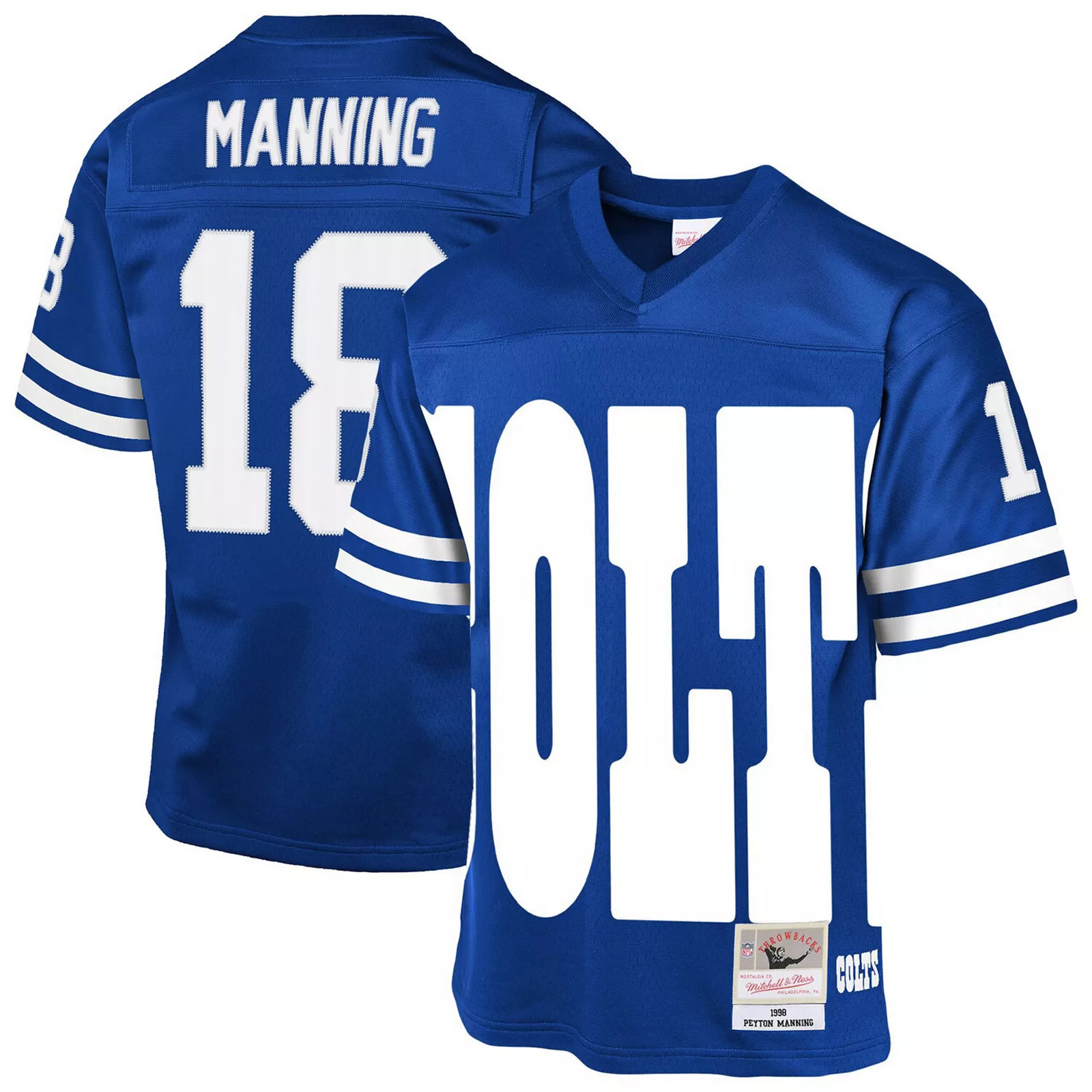 Youth Mitchell & Ness Peyton Manning Royal Indianapolis Colts 1998 Throwback Fashion Jersey, Boy's, Size: YTH Medium, Blue | Kohl's