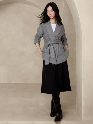 Tie-Front Cardigan | Banana Republic Factory