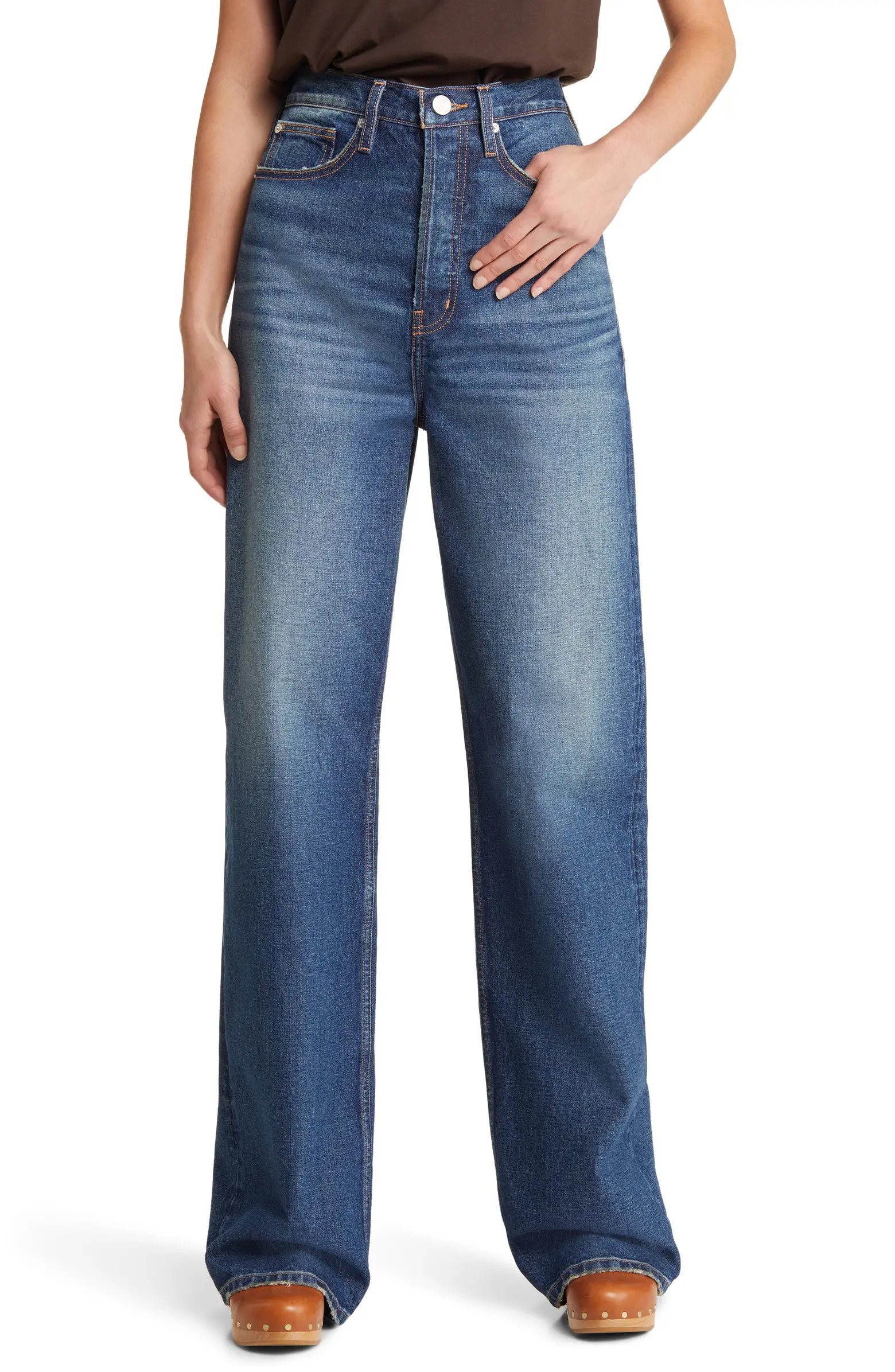FRAME The 1978 High Waist Wide Leg Jeans | Nordstrom | Nordstrom