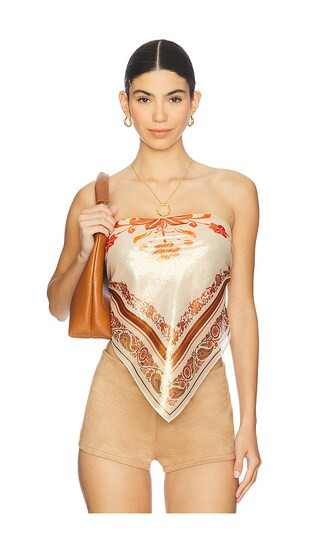 Noelle Top in Terracotta Bandana | Revolve Clothing (Global)