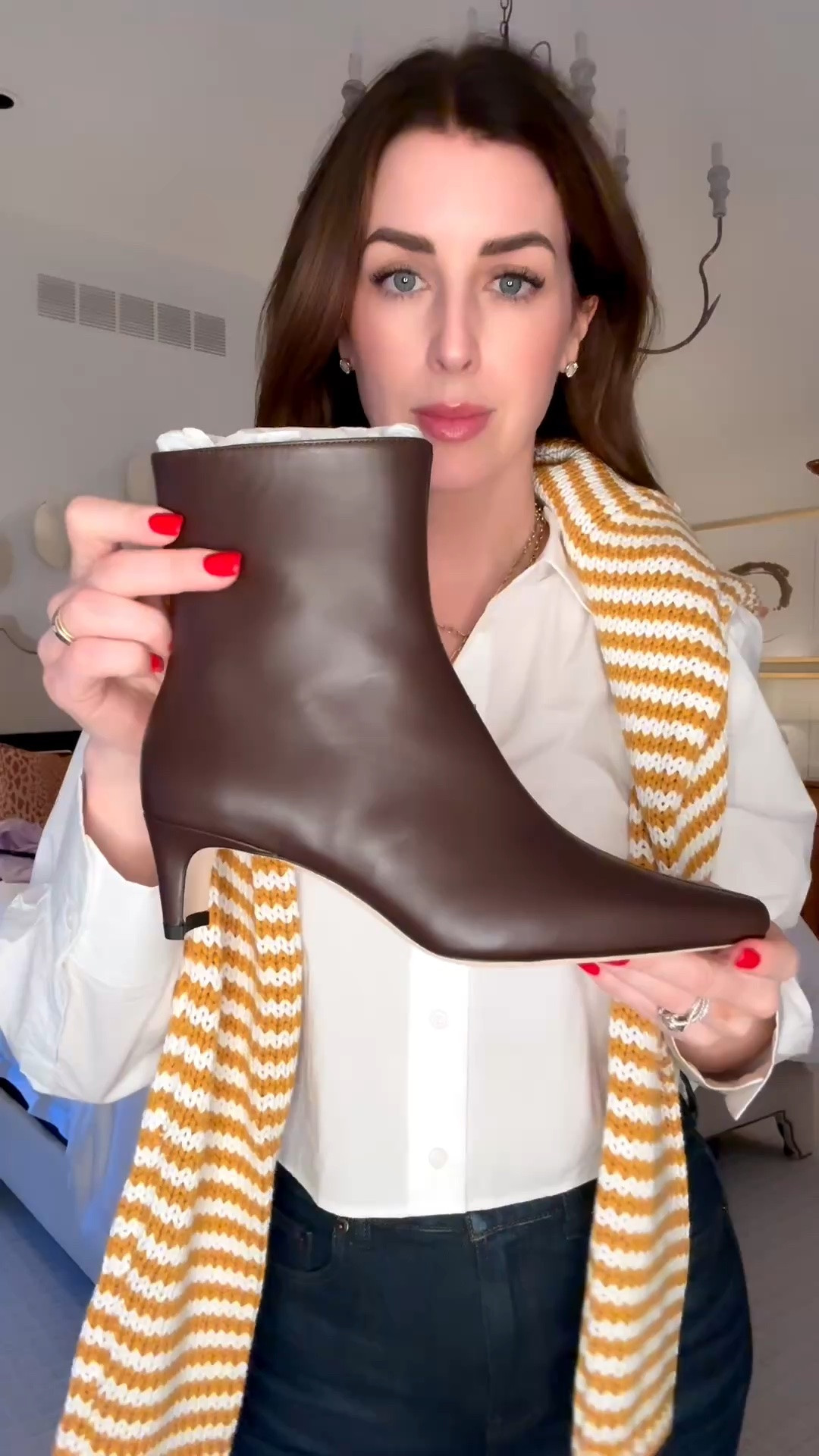 Can we take a minute for the Staud Wally Ankle Boot in this gorgeous chocolate leather? The heel on this baby is perfect. It gives you just the right amount of height for all those fall and winter maxi dresses and skirts—and every pair of bootcut jeans you’re ready to break back out.

And I can confirm: these are really comfortable. The toe box is roomy without feeling bulky, and the heel is actually walkable. You’ll be seeing me in mine all fall and winter. 

 #LTKSeasonal #LTKOver40 #LTKSaleAlert