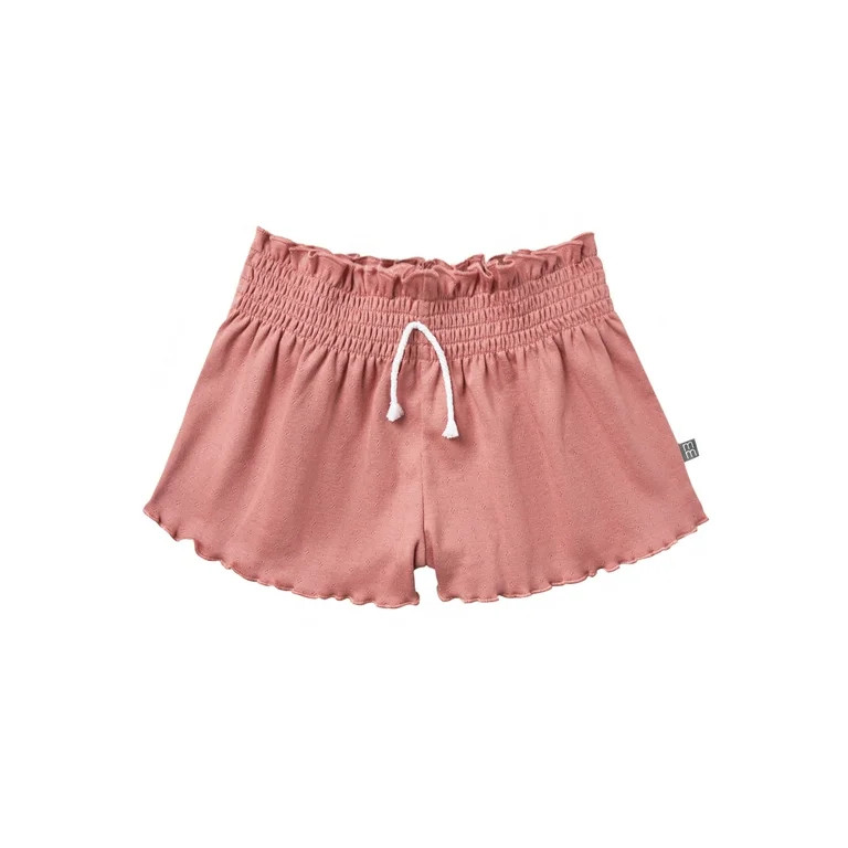 Modern Moments by Gerber Toddler Girl Organic Smocked Wide Leg Short, Sizes 12M-5T | Walmart (US)
