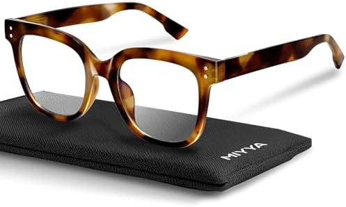 miyya Blue Light Glasses for Women & Men – Oversized UV & Blue Light Blocker Chunky Frames, All... | Amazon (US)