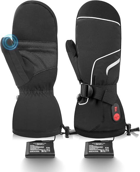 SAVIOR HEAT Heated Gloves for Women Men Rechargeable Electric Heated Ski Gloves with Touchscreen ... | Amazon (US)
