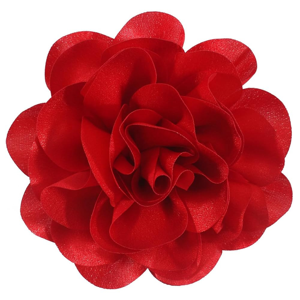 Large Rose Flower Brooches and Pins for Women | Rose Flower Hair Clips for Women, Lapel Pins for ... | Amazon (US)