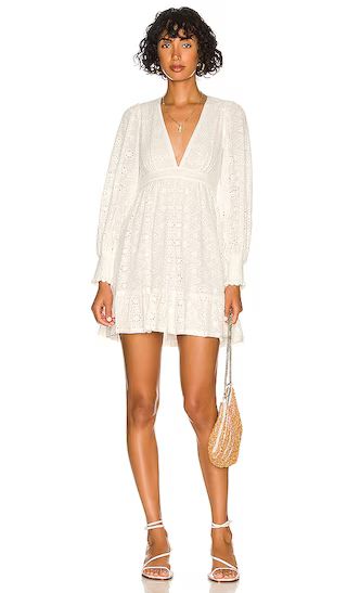 Marita Mini Dress in Off White | Revolve Clothing (Global)