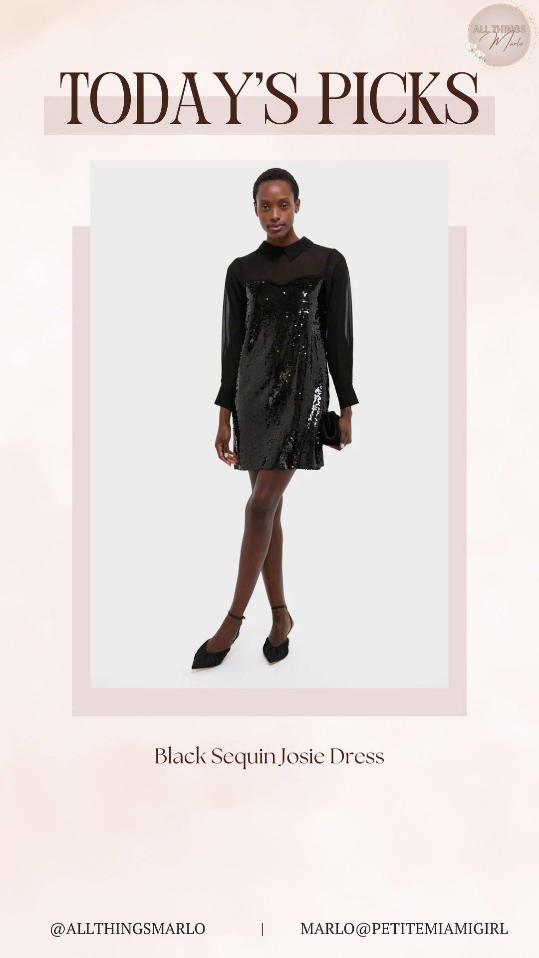 Black Sequin Josie Dress 

 #LTKOver40 #LTKPetite #LTKStyleTip