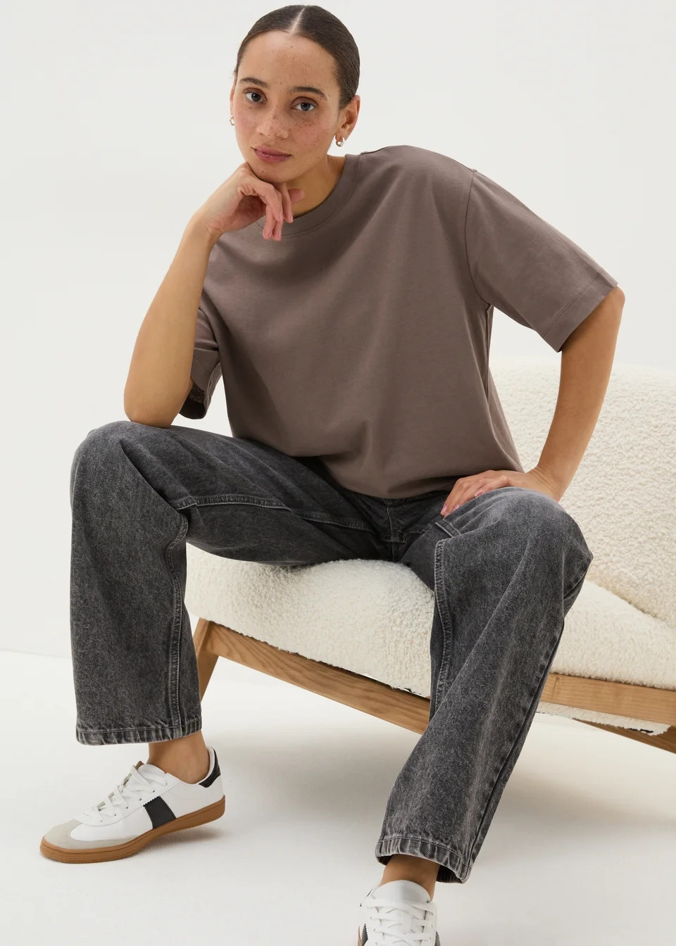 Brown Oversized T-Shirt | Matalan (UK)
