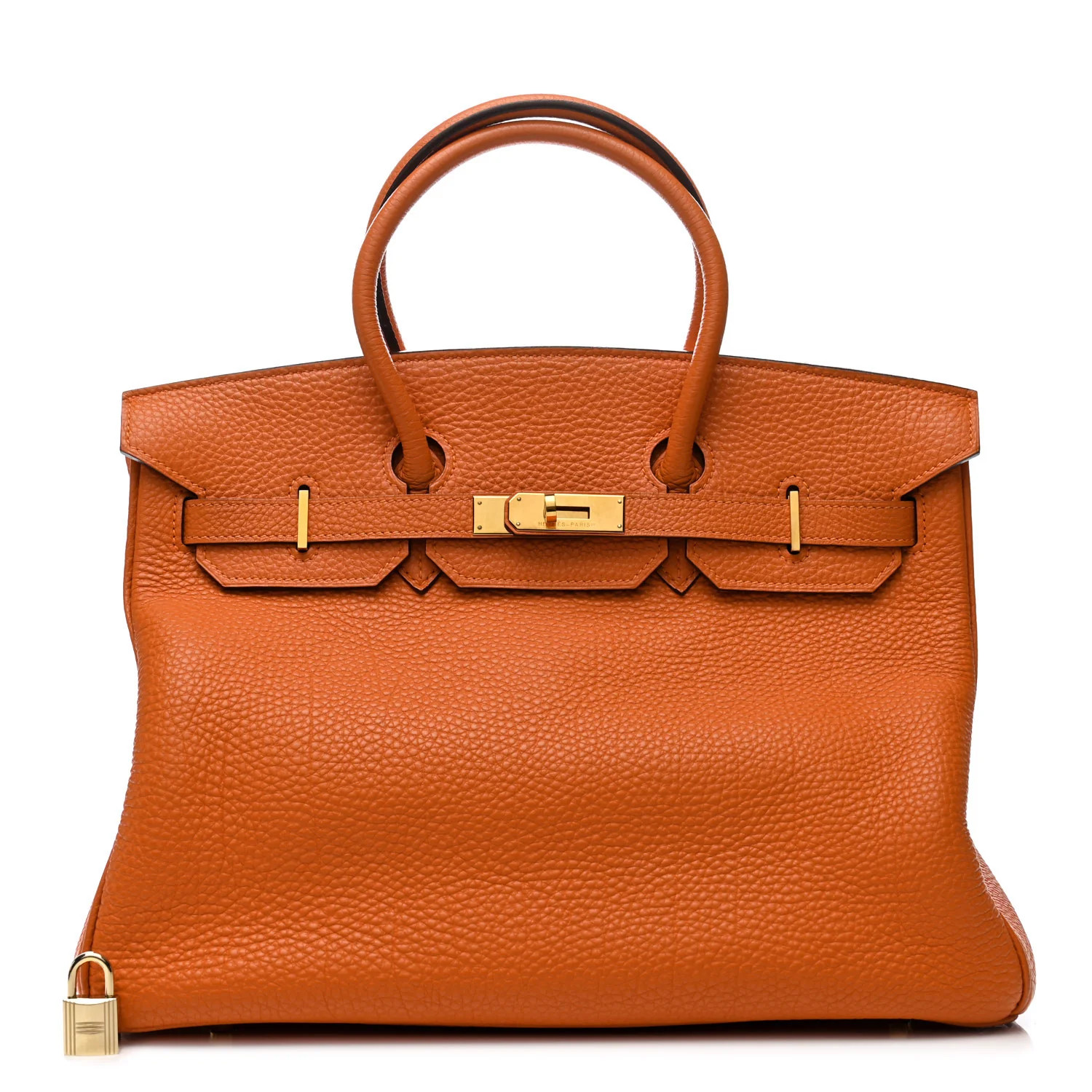 Fjord Birkin 35 Orange | FASHIONPHILE (US)