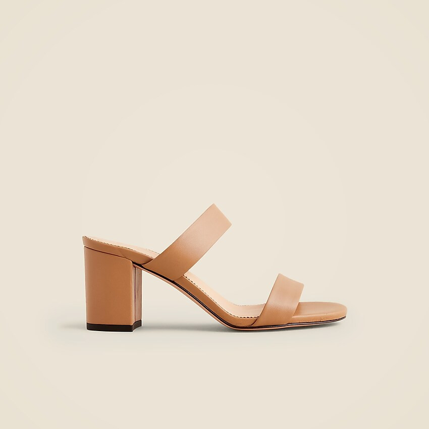 Lucie double-strap block-heel sandals | J. Crew US