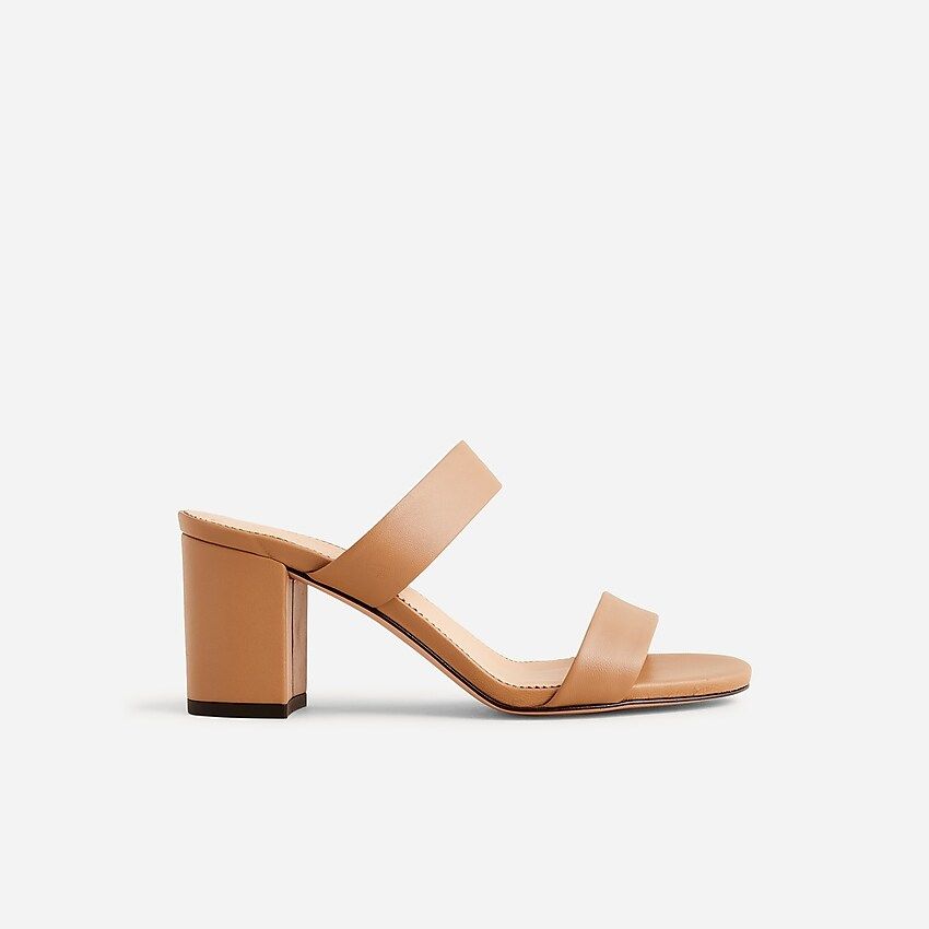 Lucie double-strap block-heel sandals | J.Crew US