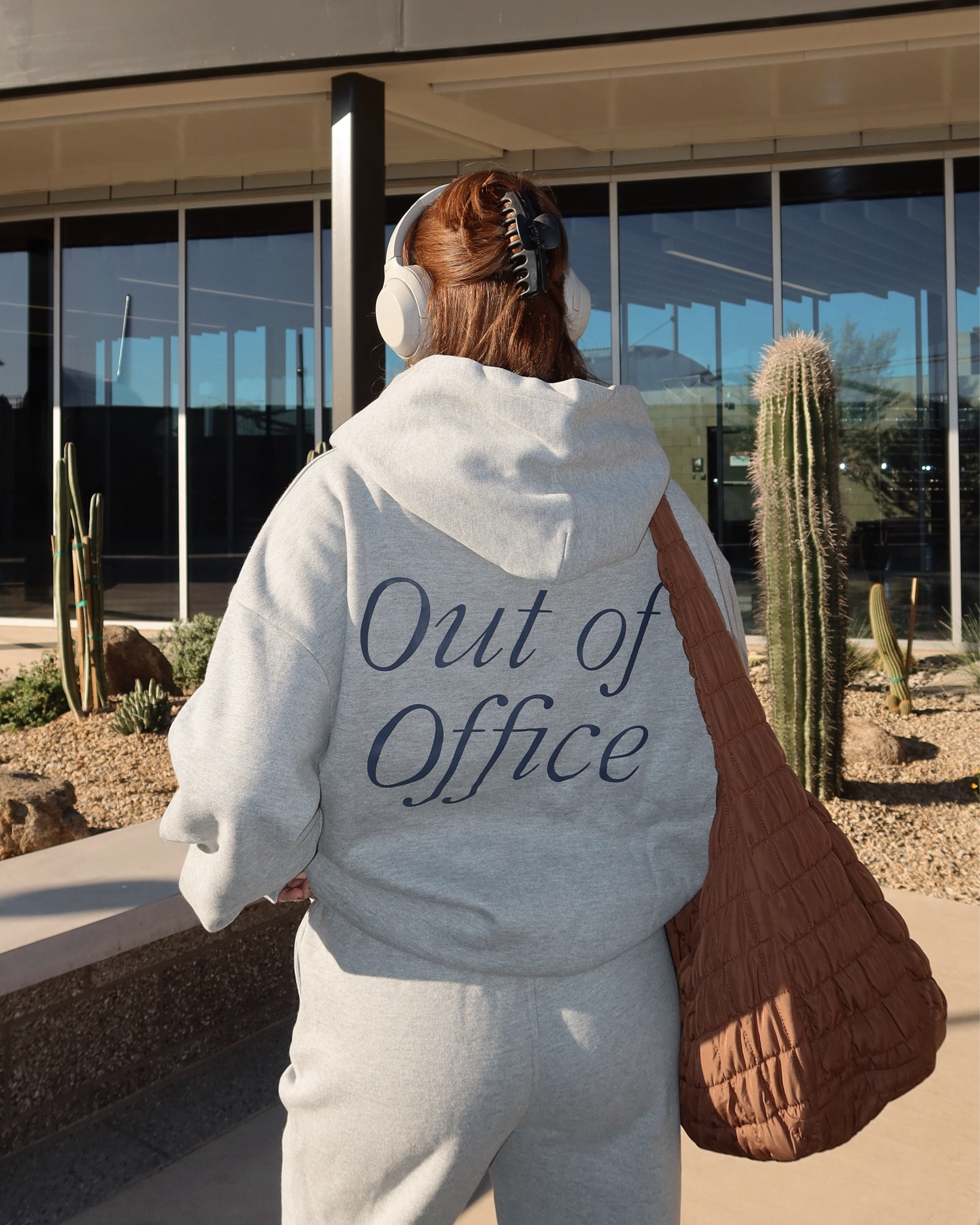 travel outfit for the holidays ✈️ sweat set: wearing a large hoodie and size medium sweatpants for an oversized fit 

#LTKStyleTip #LTKGiftGuide #LTKTravel