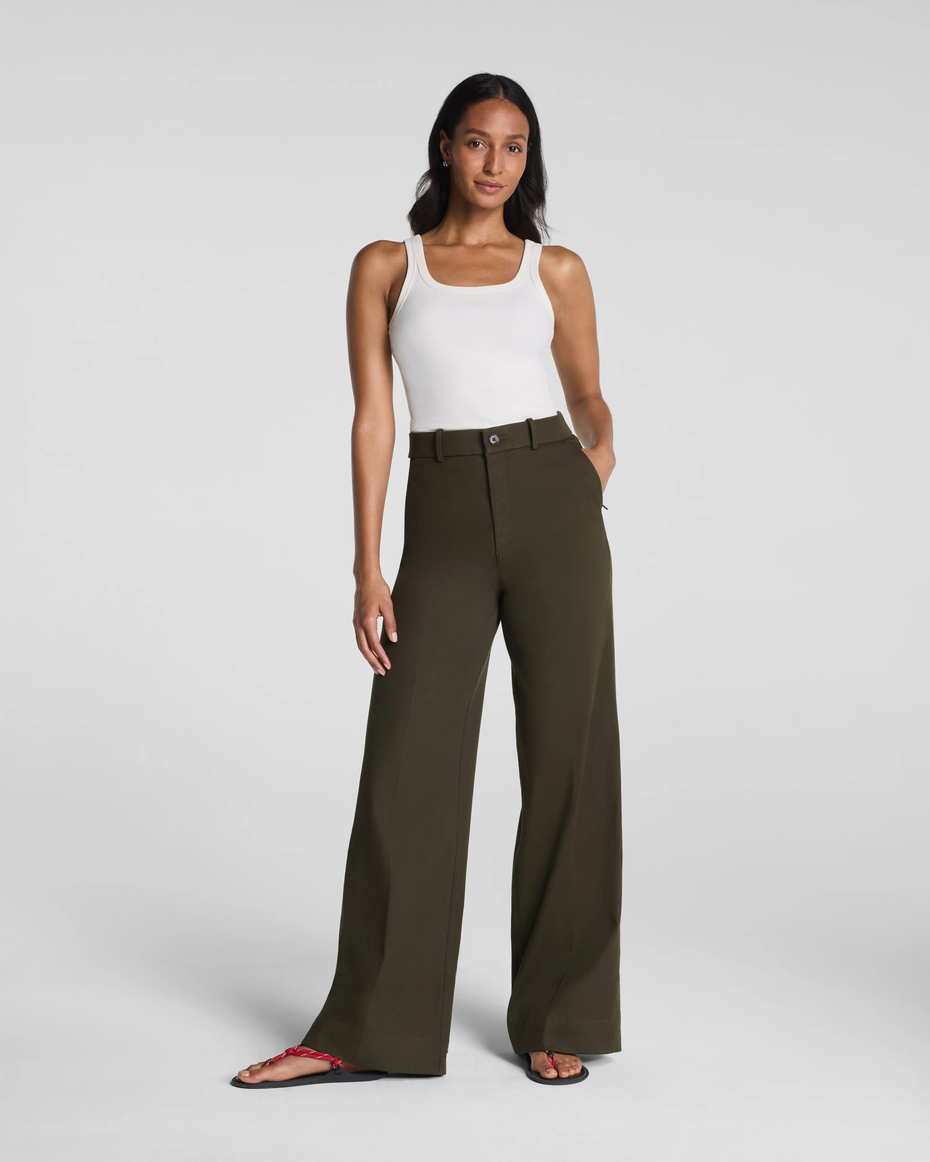 SPANXsupersmooth® Stretch Twill Wide Leg Pant | Spanx