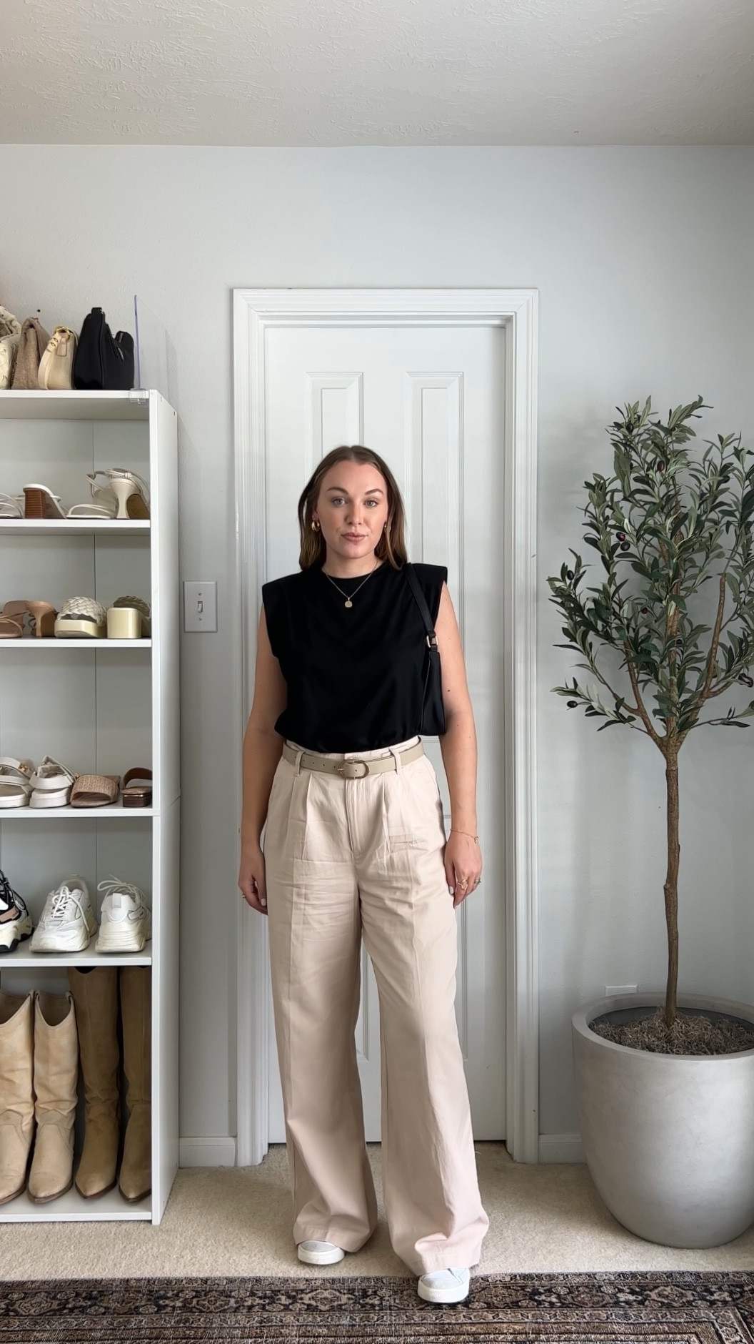"what to wear to..." inspired by YOU! I'll be dropping a question box weekly to get your requests, so stay tuned in stories! Today's look: back to school as a teacher 🍎 outfit details are below!⁠
⁠
- top, bag + belt @amazonfashion⁠
- trousers @madewell ⁠(6)
- sneakers @nikewomen  ⁠
.⁠
.⁠
.⁠
trendy fashion, trendy outfit, teacher outfit, grwm, Pinterest outfit, school outfit, styling trousers, Pinterest style, Pinterest girl, minimal style, work outfit, workwear style, styling reels, Amazon fashion finds, outfit of the day. #teacheroutfit #outfitreel #pinterestoutfit #smartcasual #workwear

#LTKBacktoSchool #LTKworkwear #LTKstyletip
