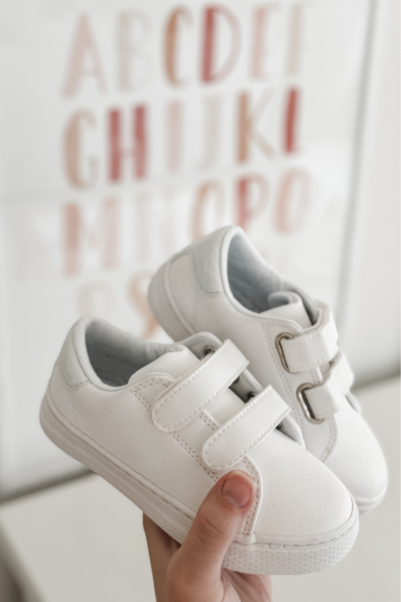 I am SO behind the curve on Back to School shopping for our #LTKtoddler and so many of the classic white *Velcro strap* sneakers are sold out in her size. 😪 I panic-ordered these and they’re SO cute! I like that they’re faux leather so they should be easy to just wipe clean and the Velcro straps mean that Sophie can put them on / take them off by herself! 

#LTKBacktoSchool 

#LTKKids #LTKShoeCrush