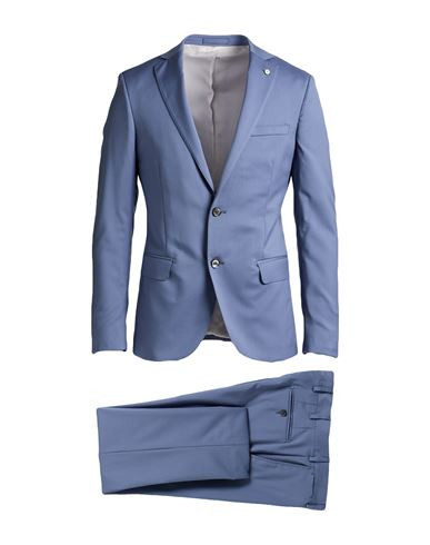 L. b.m. 1911 Man Suit Light blue Size 38 Virgin Wool | YOOX (US)