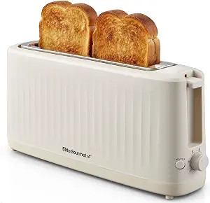 Elite Gourmet ECT2517C SLIMTOAST™ 2-Slice Long Slot Toaster, Cool-Touch Body, 6 Browning Shades... | Amazon (US)