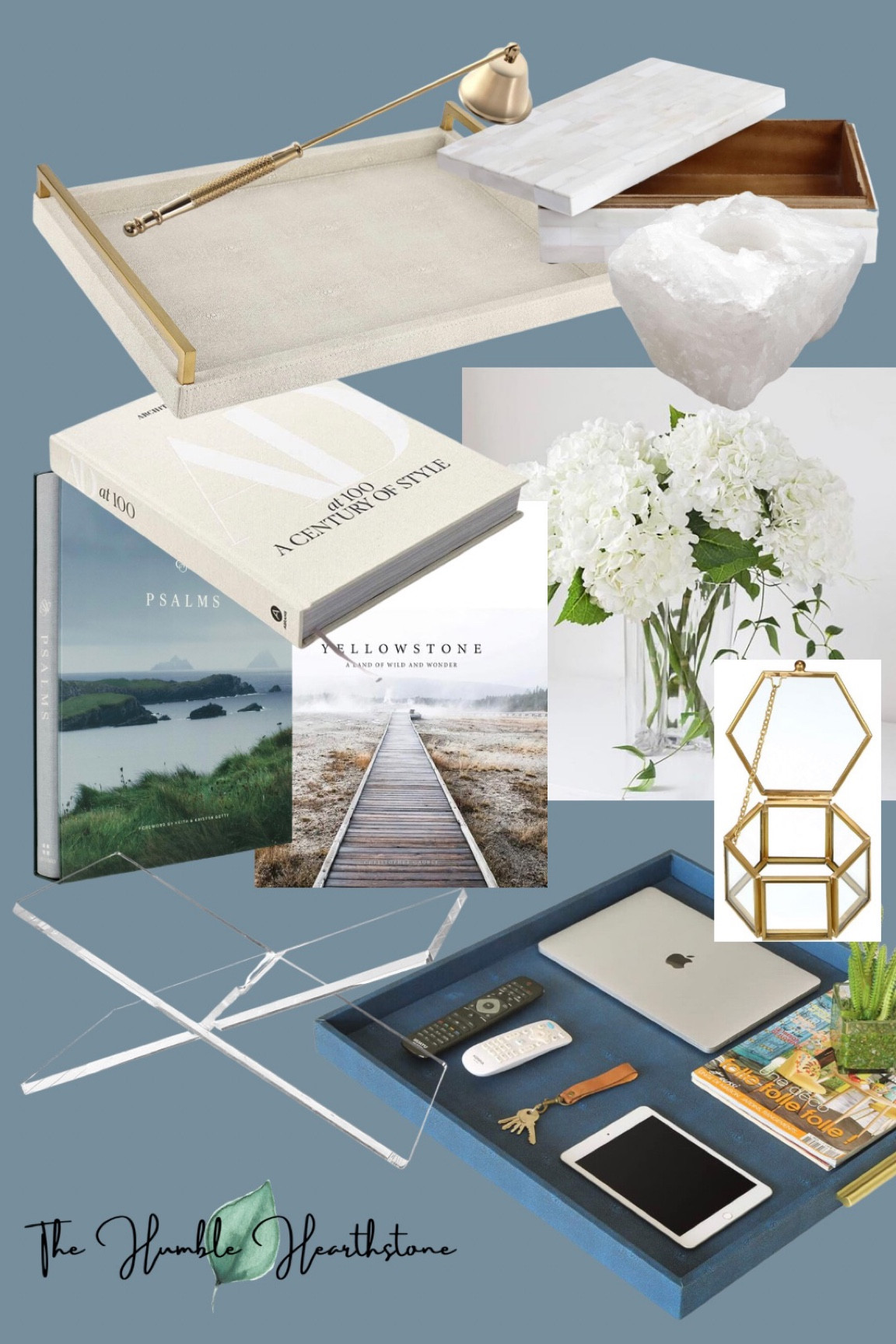 I’m currently dreaming of a coffee table refresh.  Looking to add a few new coffee table books, faux hydrangeas, trays and candles.

#LTKunder50 #LTKhome #LTKunder100