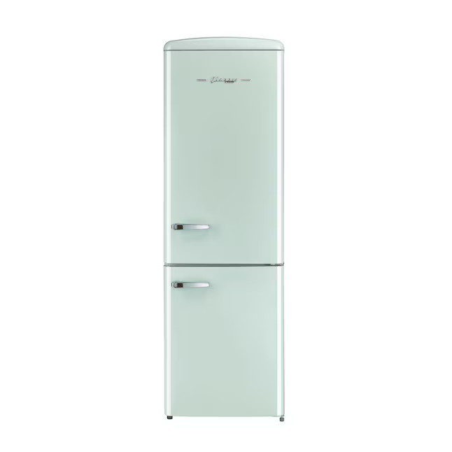 UNIQUE Classic Retro 11.7-cu ft Counter-depth Bottom-Freezer Refrigerator (Summer Mint Green) ENE... | Lowe's