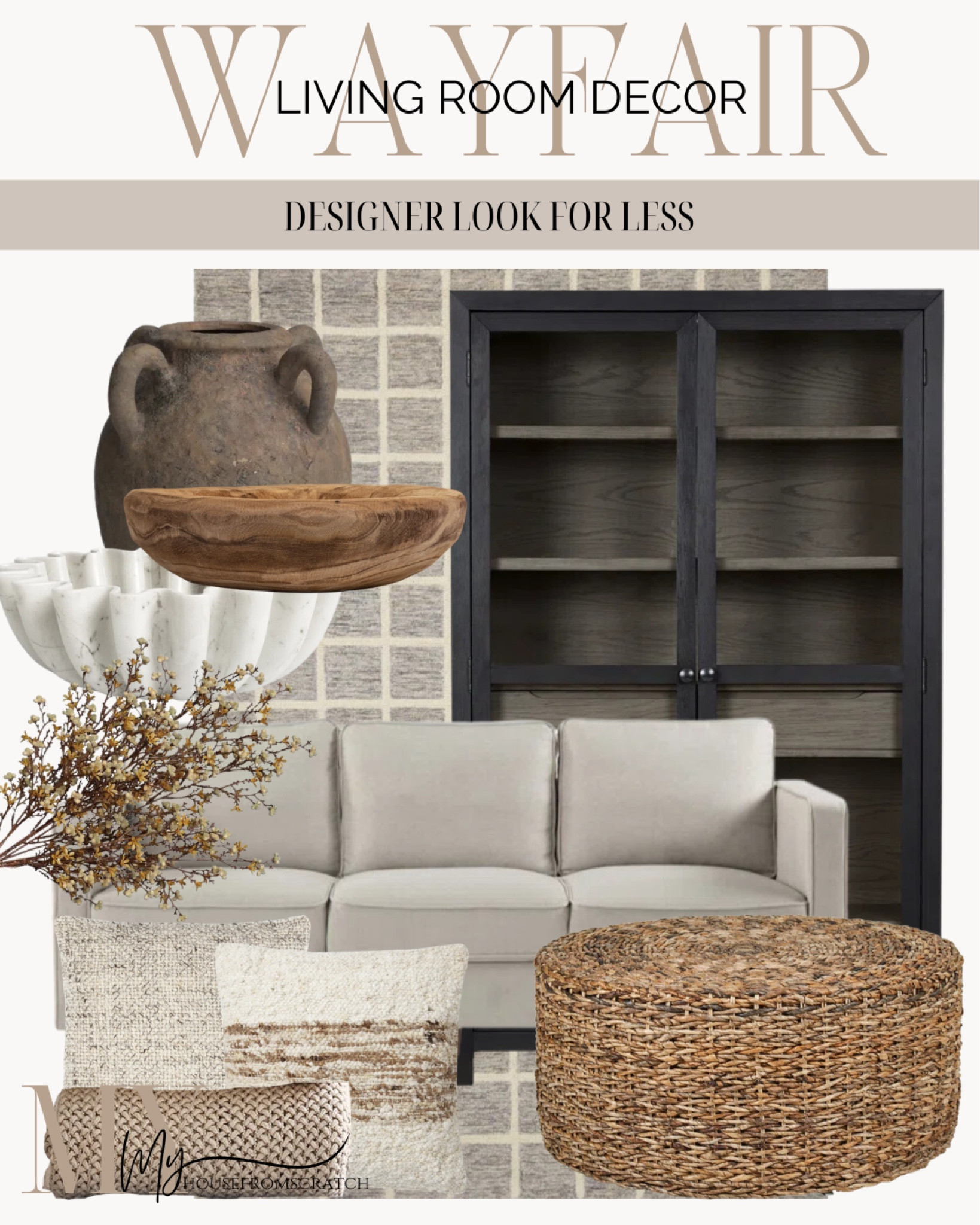 @wayfair #wayfairpartner #wayfair #OnlyAtWayfair
Cabinet, Rug, Sofa, Pillows, Coffee Table, Vase, Bowl, Florals

#LTKHome #LTKSaleAlert #LTKStyleTip