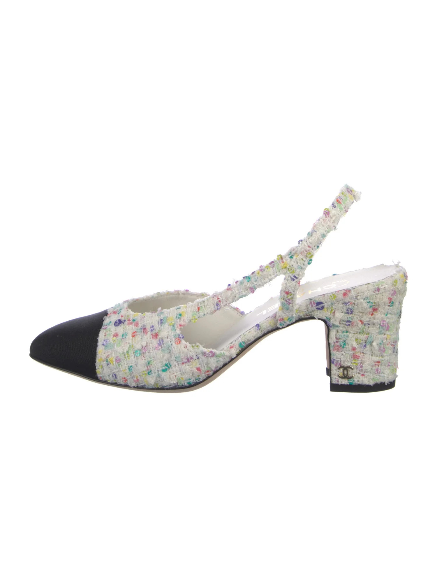 2023 Interlocking CC Logo Slingback Pumps | The RealReal