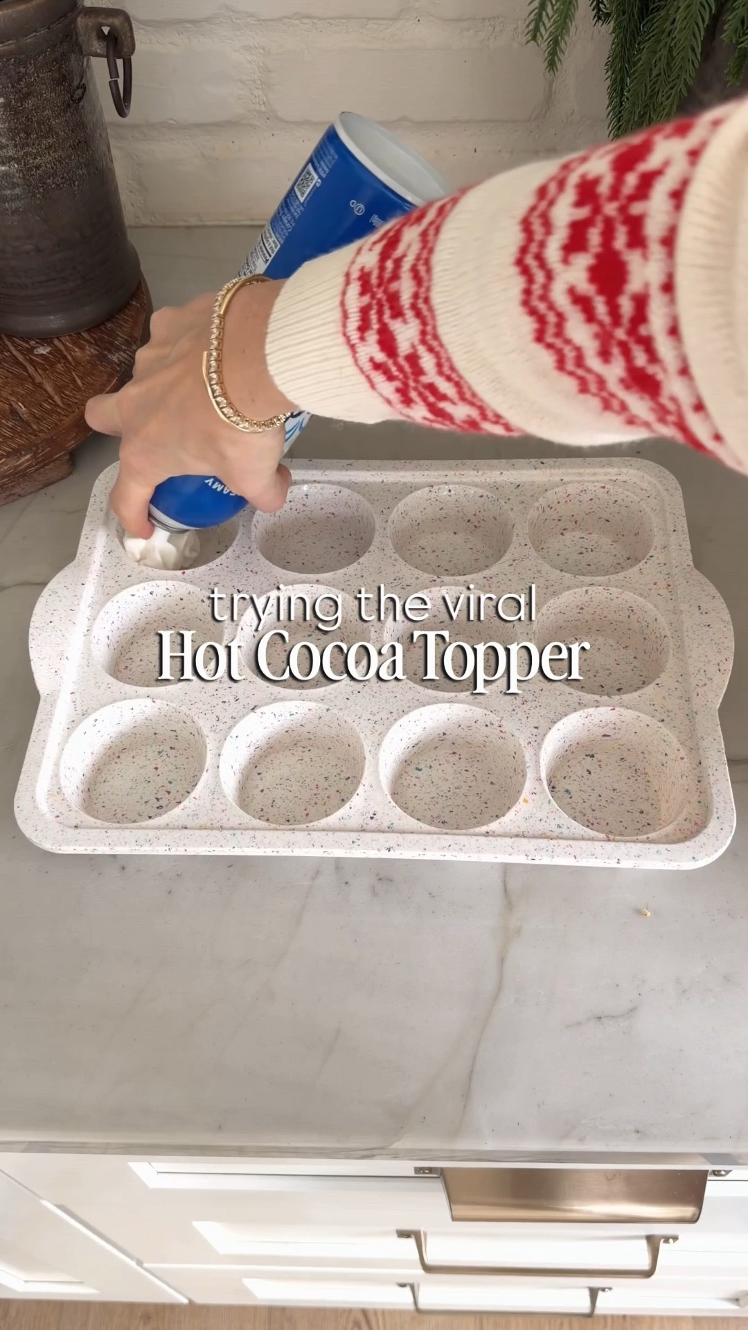 The easiest holiday magic maker! Trying the viral hot cocoa topper. Was so fun that my kids loved it!

Christmas magic, holiday Magic, Christmas craft, holiday craft, holiday tree, Christmas tree, baking, hot cocoa, Santa mug, coffee, cup, mug, sweater, family, time, kids, treat, dessert, whipped cream, marshmallow

#LTKmomlife #LTKHoliday #LTKKids